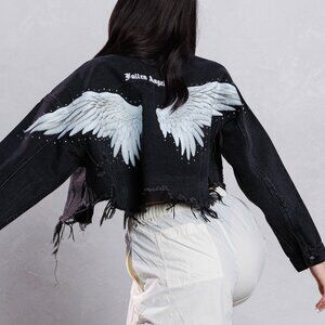 FALLEN ANGEL Crop Denim Jacket